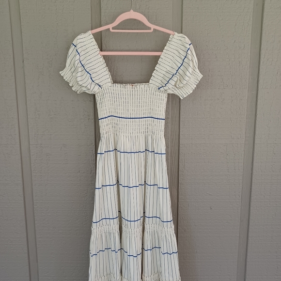 knee length dresses for ladies Tory Burch Smocked Dress  RefindNYC by Housing Works
